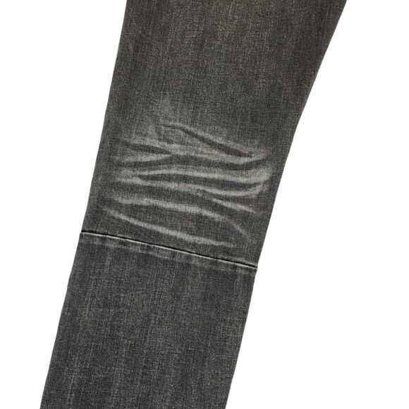 MNML Mens Jeans Zippered leg opening Size 38 x 34 Whiskered Y2K 90s Gray - Picture 14 of 14